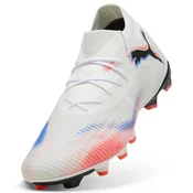 PUMA FUTURE 8 MATCH FG/AG Football Boots Unisex, Shoes, White/Black/Glowing Red, 44.5