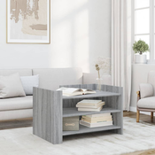 Stolic za kavu siva boja hrasta 80x50x50 cm konstruirano drvo