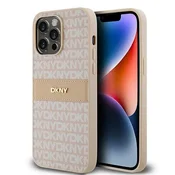 DKNY Etui DKNY Leather Mono Stripe & Metal Logo za iPhone 14 Pro Max - roza