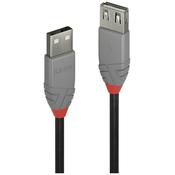 Lindy 5m USB 2.0 Type A Extension Cable Anthracite LY-36705