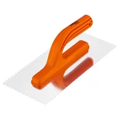 Gladilnik z zobmi, 270 x 125 mm, zobje 4 x 4 x 4 mm, plastični ročaj 50-205