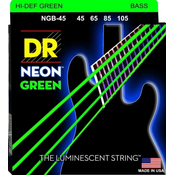 Set strun za električno bas kitaro Neon Green NGB-45 DR Strings