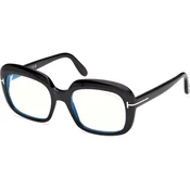 Tom Ford Ženski okvir za dioptrijske naocare Blue block 0FT6096-B 153, Crni