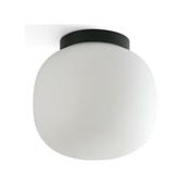 FARO 68611 - Plafonsko svetlo AMELIA 1xE27/15W/230V IP44 bela/crna