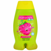 Avon Naturals Kids Swirling Strawberry pjena za kupku i gel za tuširanje 2 u 1 za djecu 250 ml