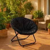 LEMON PLANET Baštenska stolica 80x80x76cm/ crna
