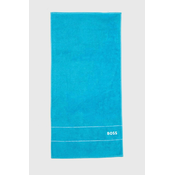 Bombažna brisača BOSS Plain River Blue 50 x 100 cm