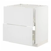 METOD / MAXIMERA Pod.element sudop. i 2front/2fioke, bela/Stensund bela, 80x60 cm