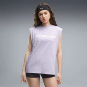 PUMA Run Culture Collective Relaxed Washed Sleeveless Graphic Tee Women, Clothing, Light Lavender, L
