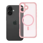 OEM Ovitek za iPhone 16 PLUS Full Matte Mag Cover, združljiv z MagSafe, svetlo roza