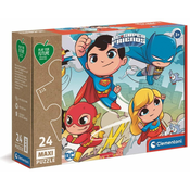 Clementoni Igrajmo se za prihodnost Sestavljanka DC Super Friends MAXI 24 kosov