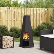 Kamin Crna 35 x 35 x 100 cm Celik