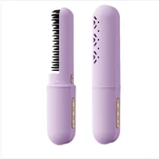 INF Mini brezžična krtača za ravnanje las z negativnimi ioni, 3 temperature Purple, (5000264878)