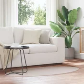 vidaXL Preproga HUARTE Pesek 80x150 cm Ovalna