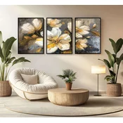 WALLXPERT Dekorativna uramljena MDF slika (3 komada) Mp3 00117 50 x 70