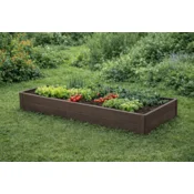 A raised bed, plastic Woodlook