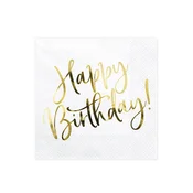 Aga4Kids Papirnati prtički Happy Birthday 33x33 cm 20pcs