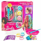 Frizerski Set Barbie Rainbow Tie 15,5 x 10,5 x 2,5 cm Kosa s Pramenovima Pisana