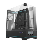 darkFlash Računalniški ohišje Darkflash DY450 brez ventilatorjev (črno)