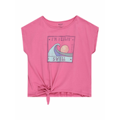 Pink Girl T-Shirt with Knot Roxy Pura Playa - Girls