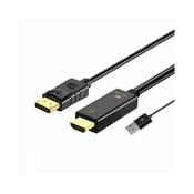 FAST ASIA Kabl HDMI + USB 2.0 na DisplayPort (m/m) 1.8m crni