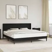 Krevetna konstrukcija Crna 200 x200 cm Umjetna koža