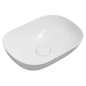 SAPHO ERIDAN Eleganten Umivalnik na Desko 50x35 cm, Lit Marmor, Bela