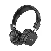 hoco. Bežicne/žicne slušalice, Bluetooth, AUX - W56 Earl, Black