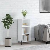 Vidaxl vidaXL Omarica, bela, sijajna, 34,5 x 32,5 x 90 cm, material na osnovi lesa