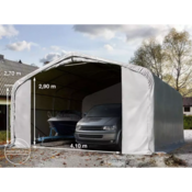 Garažni šator 6x6 s vratima 4,1x2,9 m - PVC 550 g/m2