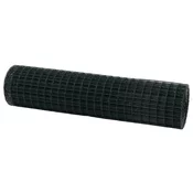 vidaXL Euro ograja Zelena 1x25 m Jeklo