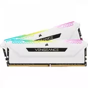 Corsair 16GB DDR4 3200MHz komplet (2x8GB) Vengeance RGB Pro SL bijeli CMH16GX4M2E3200C16W