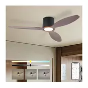 ZEVENTI - LED Stropni ventilator VENTORA LED/24W/230V Wi-Fi Tuya crna/orah +daljinski upravljac