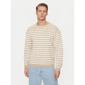 Jack & Jones Pulover Calvin 12269031 Bež Relaxed Fit