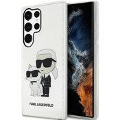 Karl Lagerfeld Samsung Galaxy S23 Ultra transparent hardcase Gliter KarlChoupette (KLHCS23LHNKCTGT)