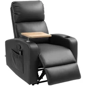 Homestar Fotelj z masažno funkcijo 77x93x105 cm črne barve