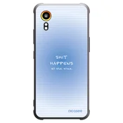 Silikonski črni ovitek za Samsung Galaxy XCover 7 - Oops Memo