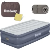 Bestway 6713G / 23 zračni madrac Jednostruki madrac Sivo, Bijelo Uniseks