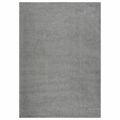 vidaXL Čupavi tepih s visokim vlaknima sivi 120 x 170 cm