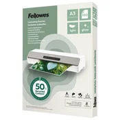 Folija za plastificiranje 80my A3 sjajna 50% reciklirani materijal pk100 Fellowes