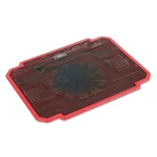 Omega Hladilna podloga za prenosnik Omega Ice Box rdeča 14 cm ventilator USB vhod [41907] TE