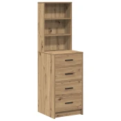 Highboard hrast artisan 40 x 41 x 135 cm Konstruirano drvo
