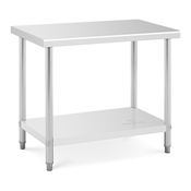 Miza iz nerjavečega jekla - 100 x 60 cm - nosilnost 114 kg