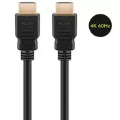GOOBAY High Speed HDMI 2.0 4K z mrežno povezavo pozlačen 15m kabel