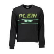 PLEIN SPORT SWEATSHIRT WITHOUT ZIP MAN BLACK