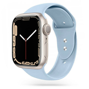 Silikonski pas za uro Apple Watch (42/44/45/49 mm) Smooth - svetlo moder