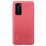 Huawei original silikonski ovitek za Huawei P40 - rdeč