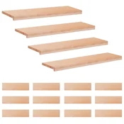 vidaXL Stopnice 16 kos 90 x 25 x 2 cm Naravna Trda bukovina