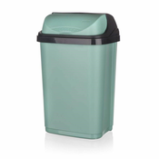 keeeper Pravokutna plasticna kanta za otpad 25 L s uvlacnim poklopcem, zelena