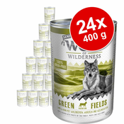 Ekonomicno pakiranje: Wolf of Wilderness Senior 24 x 400 g - Wild Hills - pacetina i teletina